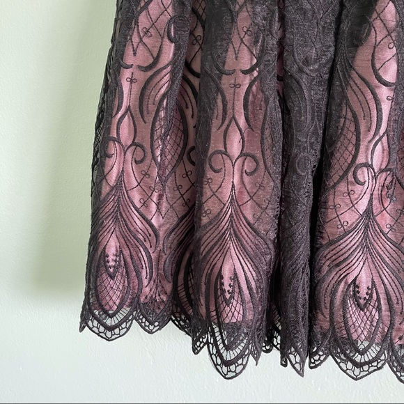 Lace Beaded bebe Mini Dress - Picture 7 of 16